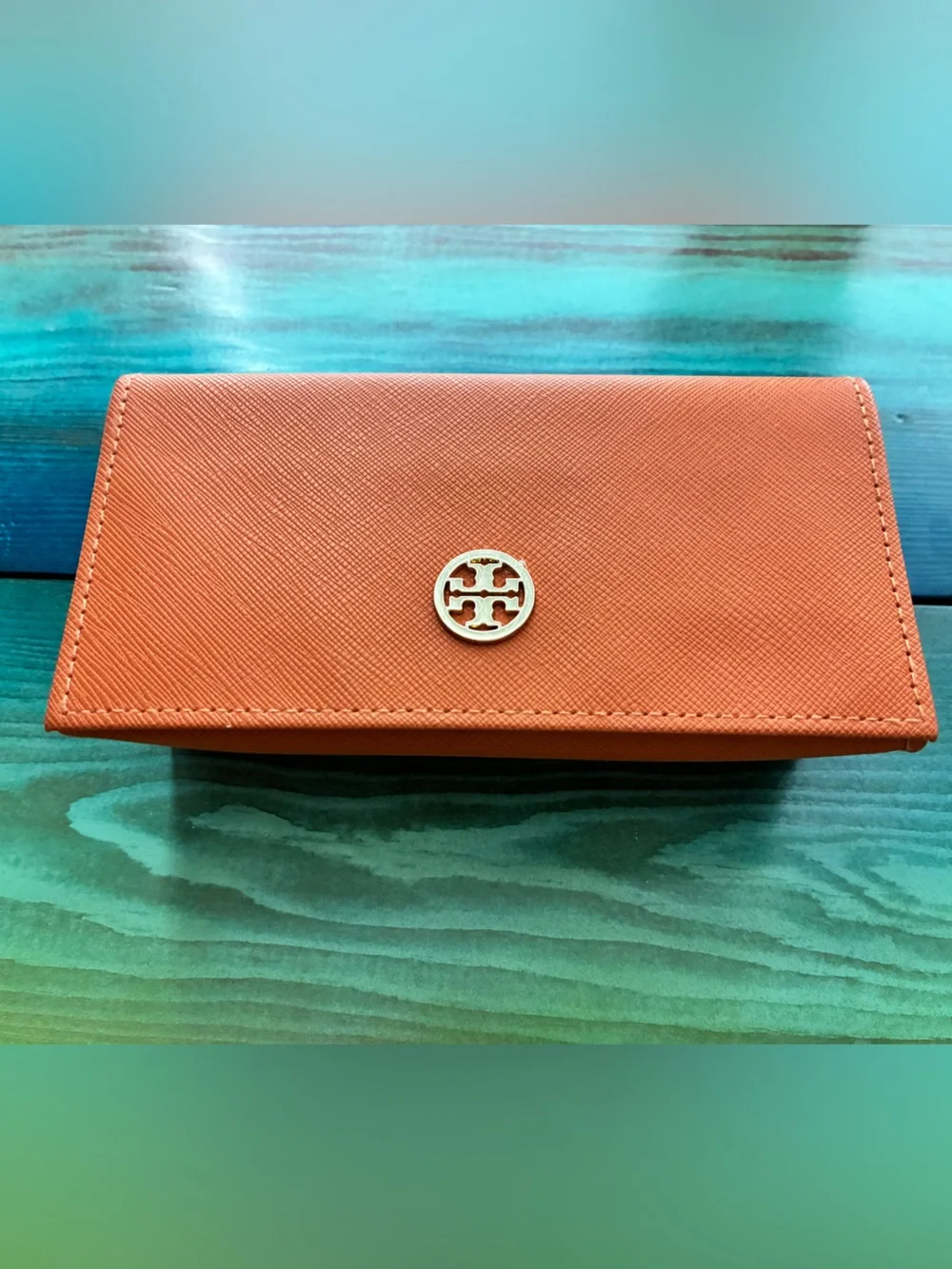 NEW without tag🏝️Tory Burch burnt orange sunglasses case - Picture 3 of 7